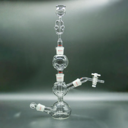 Аппарат для получения газа на 250 мл (аппарат Киппа на шлифах)